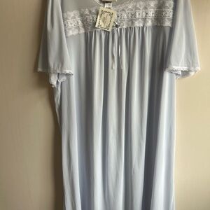 Sears Pale Blue Lace-Trim Nightgown